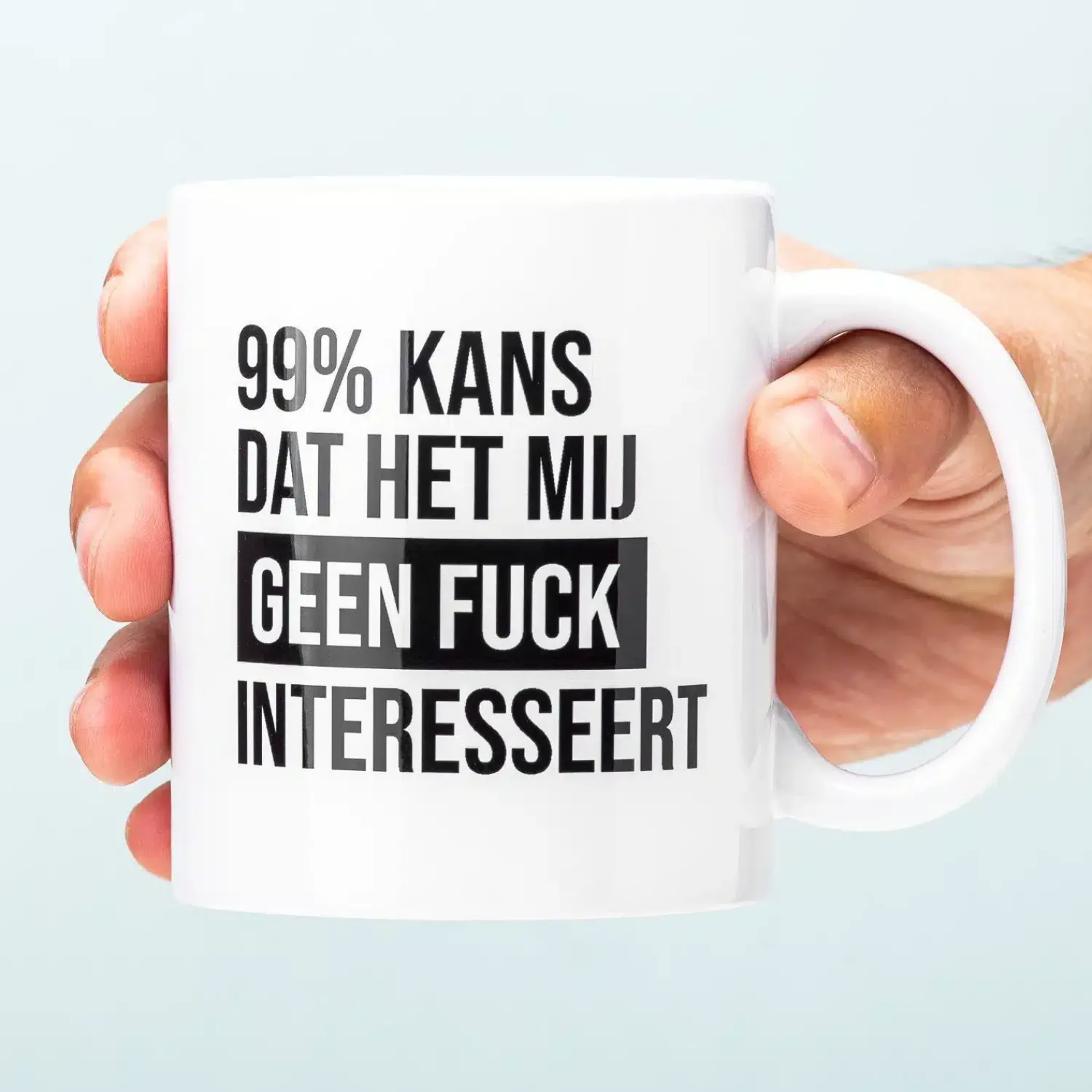 Ditverzinjeniet Mokken & Glazen|99% kans mok