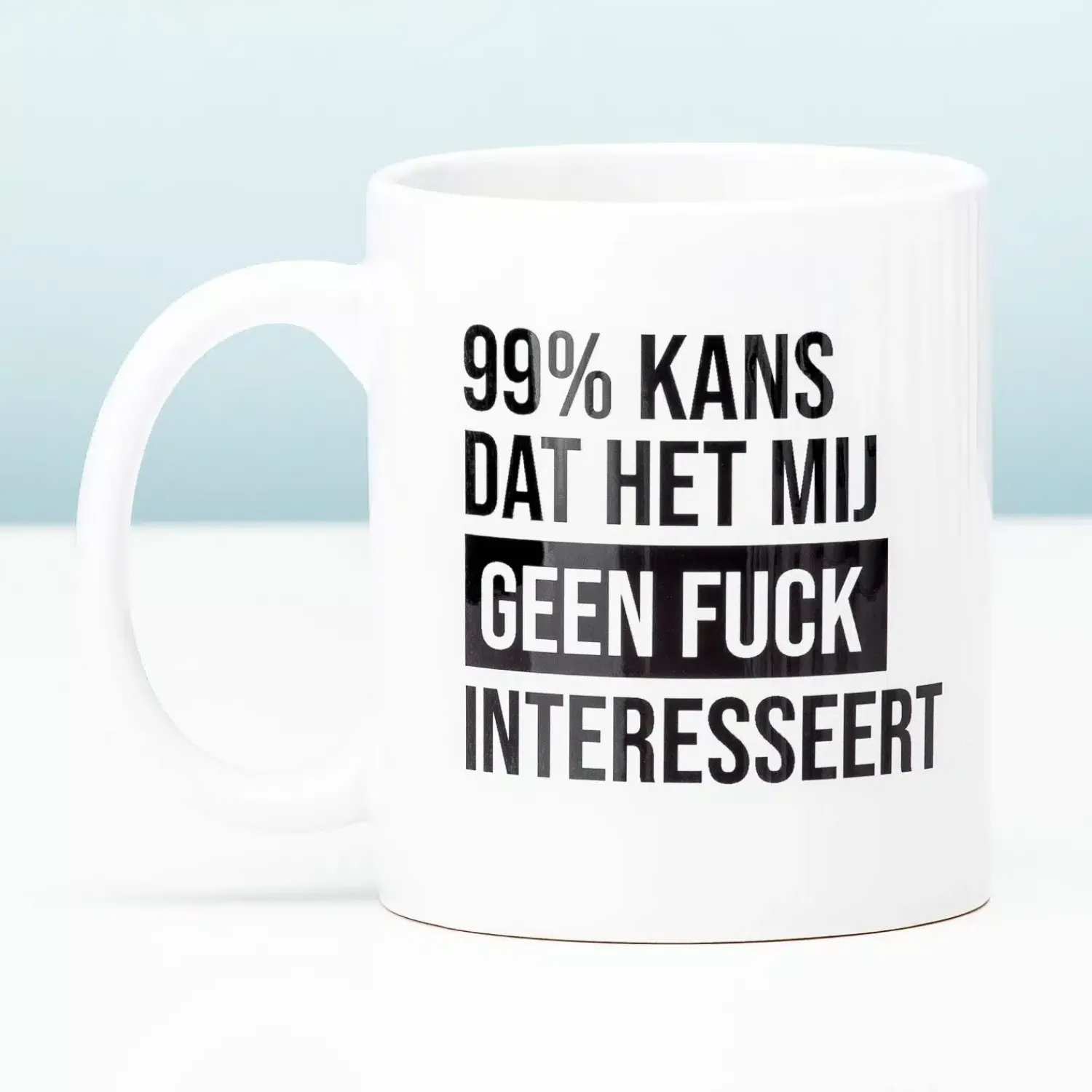 Ditverzinjeniet Mokken & Glazen|99% kans mok