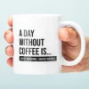 Ditverzinjeniet Mokken & Glazen|A Day Without Coffee mok