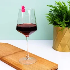 Ditverzinjeniet Borrelen|Ananas glasmarkeerders (set van 6)