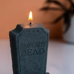 Ditverzinjeniet Kaarsen En Kandelaars|Basically Dead grafsteen verjaardagskaars