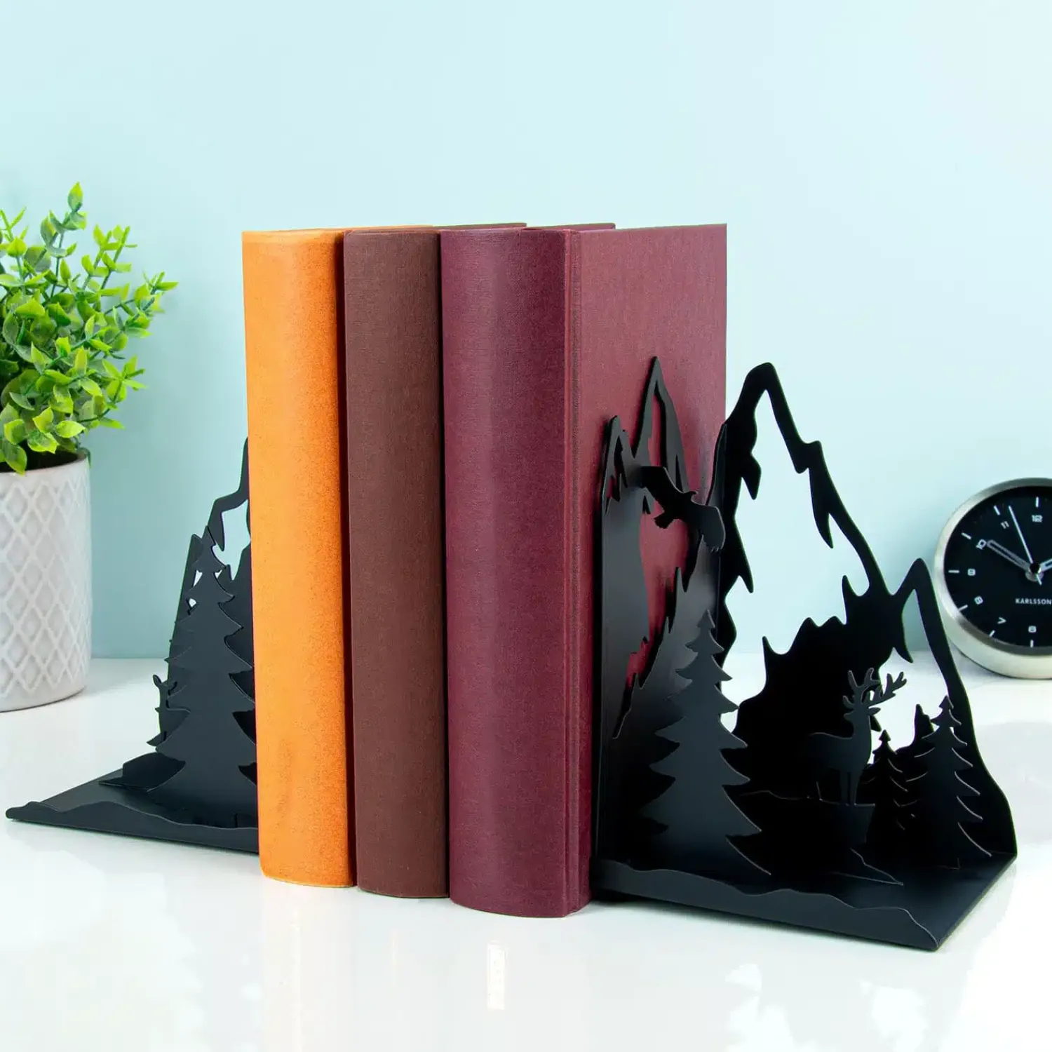 Ditverzinjeniet Boekensteunen|Bergen boekensteun (set van 2)