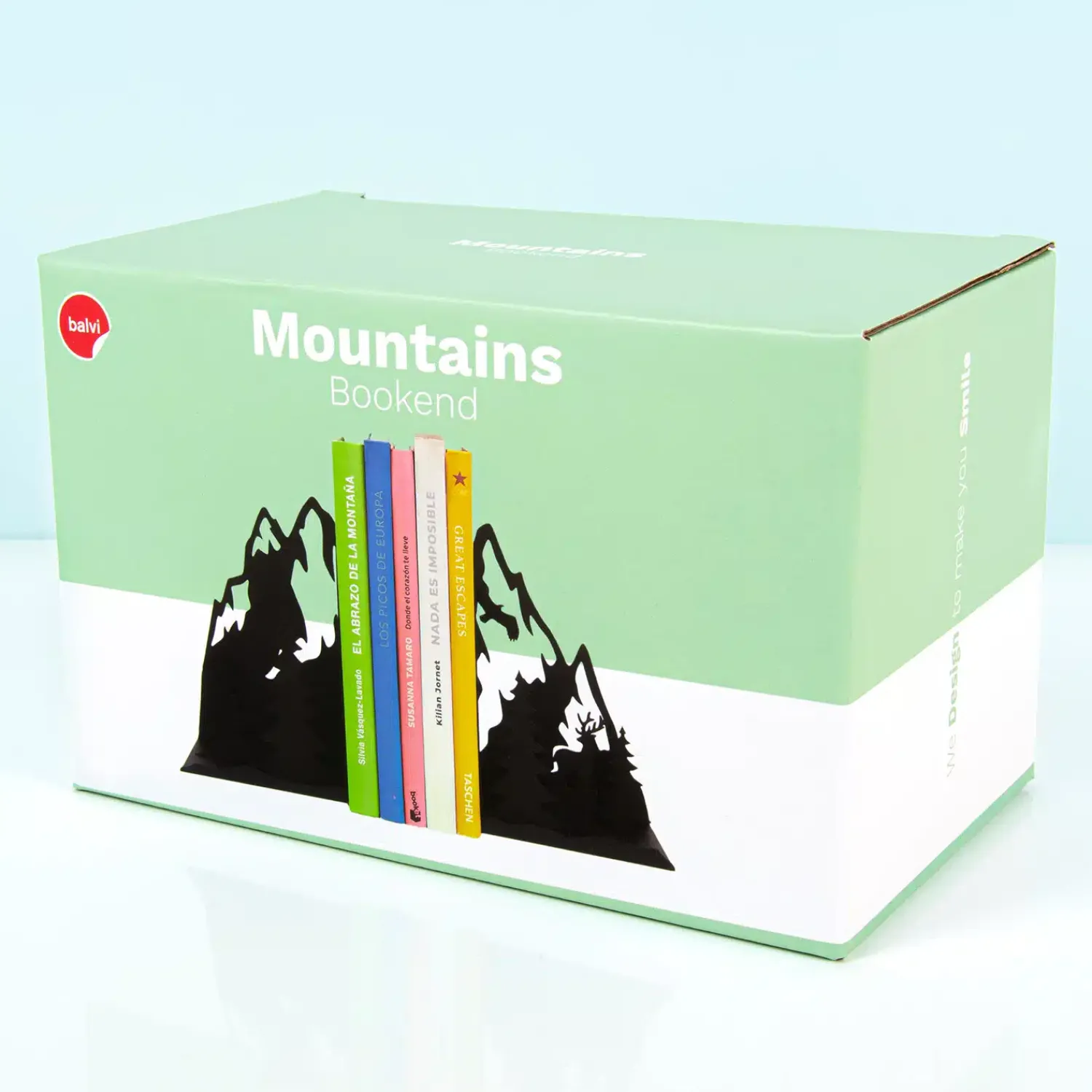 Ditverzinjeniet Boekensteunen|Bergen boekensteun (set van 2)