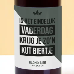 Ditverzinjeniet Bierflessen|Bierfles Is het eindelijk Vaderdag… (750 ml)