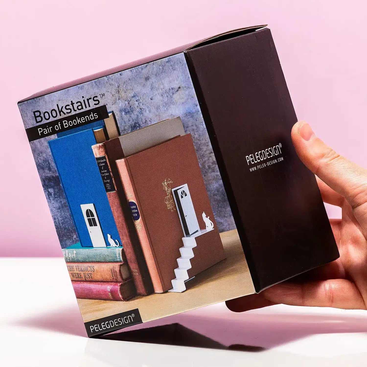 Ditverzinjeniet Boekensteunen|Bookstairs boekensteun (set van 2)