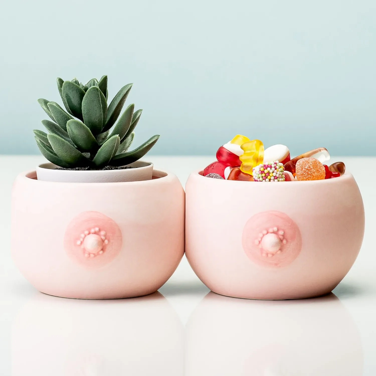 Ditverzinjeniet Sieradenhouders|Bloempotten|Borst potjes (set van 2)