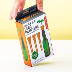 Ditverzinjeniet Vazen|Bottle top herb planters (set van 3)