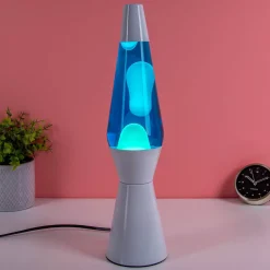 Ditverzinjeniet Lavalampen|Bullet lavalamp wit met witte lava