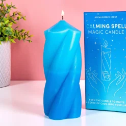 Ditverzinjeniet Kaarsen En Kandelaars|Calming Spell kaars met angelite