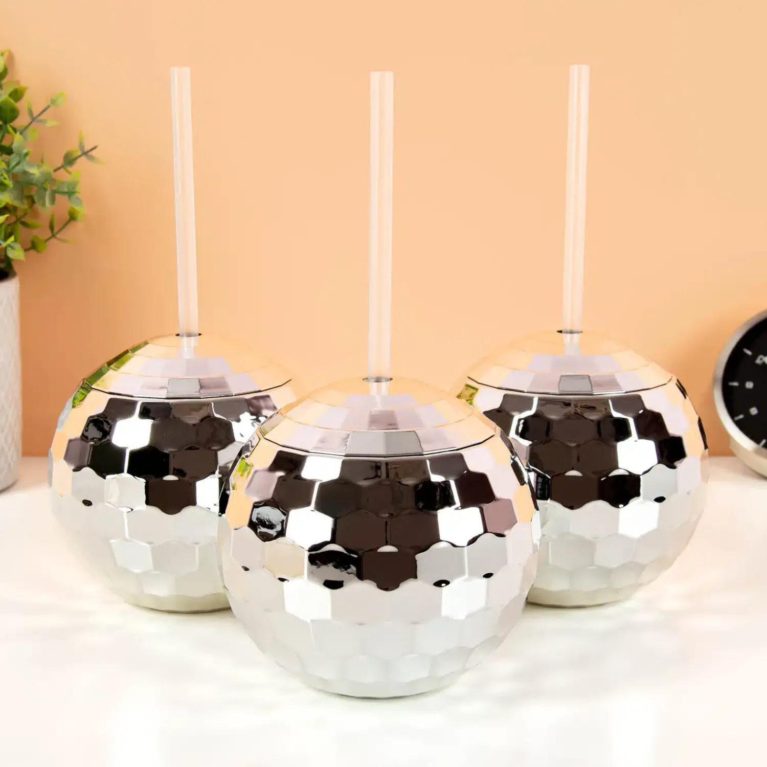 Ditverzinjeniet Vrijgezellenfeestjes|Mokken & Glazen|Discobal drankglazen (set van 3)