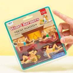 Ditverzinjeniet Borrelen|Drinking Buddies wijnmarkeerders (set van 4)