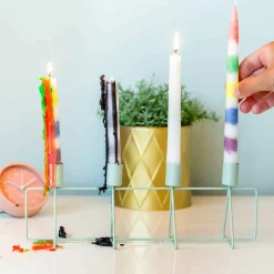 Ditverzinjeniet Kaarsen En Kandelaars|Druipkaars (set van 2)