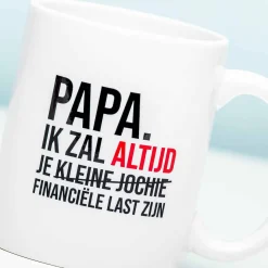 Ditverzinjeniet Mokken & Glazen|Financiële last mok