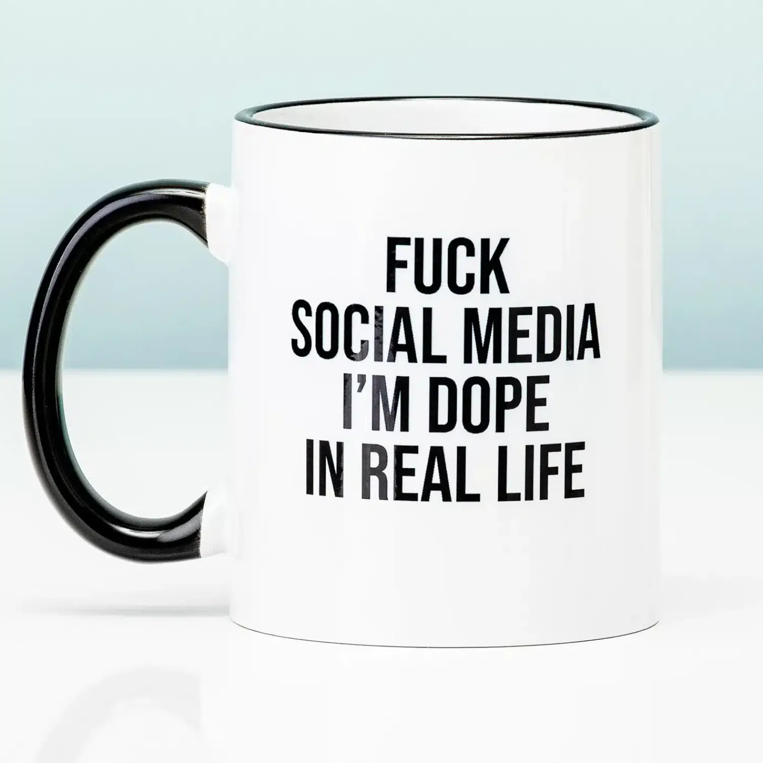 Ditverzinjeniet Mokken & Glazen|Fuck social media mok