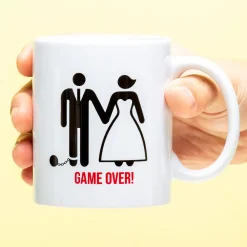 Ditverzinjeniet Vrijgezellenfeestjes|Mokken & Glazen|Game Over Bruidegom Mok