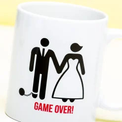 Ditverzinjeniet Vrijgezellenfeestjes|Mokken & Glazen|Game Over Bruidegom Mok