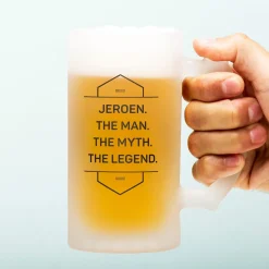Ditverzinjeniet Mokken & Glazen|Borrelen|Gepersonaliseerde Bierpul The Man The Myth The Legend