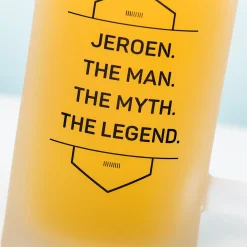 Ditverzinjeniet Mokken & Glazen|Borrelen|Gepersonaliseerde Bierpul The Man The Myth The Legend