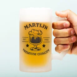 Ditverzinjeniet Mokken & Glazen|Borrelen|Gepersonaliseerde Bierpul Naam Badge Luxe