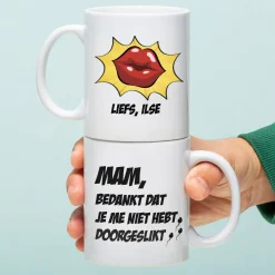 Ditverzinjeniet Mokken & Glazen|Gepersonaliseerde Moederdag mok Niet doorgeslikt