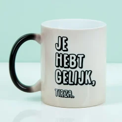 Ditverzinjeniet Mokken & Glazen|Gepersonaliseerde warmtegevoelige mok met eigen tekst