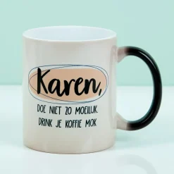 Ditverzinjeniet Mokken & Glazen|Gepersonaliseerde warmtegevoelige mok met eigen tekst