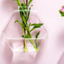 Ditverzinjeniet Vazen|Glazen muurvaasjes (set van 2)