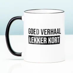 Ditverzinjeniet Mokken & Glazen|Goed verhaal mok