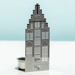 Ditverzinjeniet Kaarsen En Kandelaars|Grachtenpand waxinelichthouder