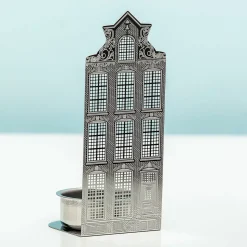 Ditverzinjeniet Kaarsen En Kandelaars|Grachtenpand waxinelichthouder