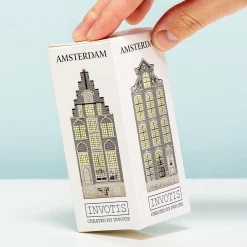 Ditverzinjeniet Kaarsen En Kandelaars|Grachtenpand waxinelichthouder