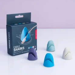 Ditverzinjeniet Kantoor|Haai Kabelhouder (Set Van 4)