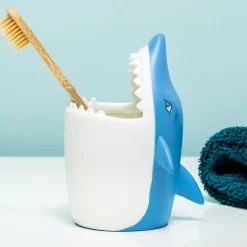 Ditverzinjeniet Badkamer|Haai tandenborstelhouder