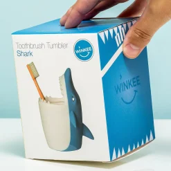 Ditverzinjeniet Badkamer|Haai tandenborstelhouder