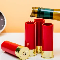 Ditverzinjeniet Mokken & Glazen|Hagelpatroon shotglaasjes (set van 4)