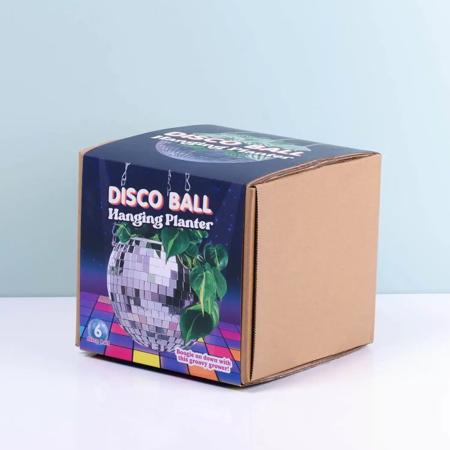 Ditverzinjeniet Bloempotten|Hangende discobal bloempot