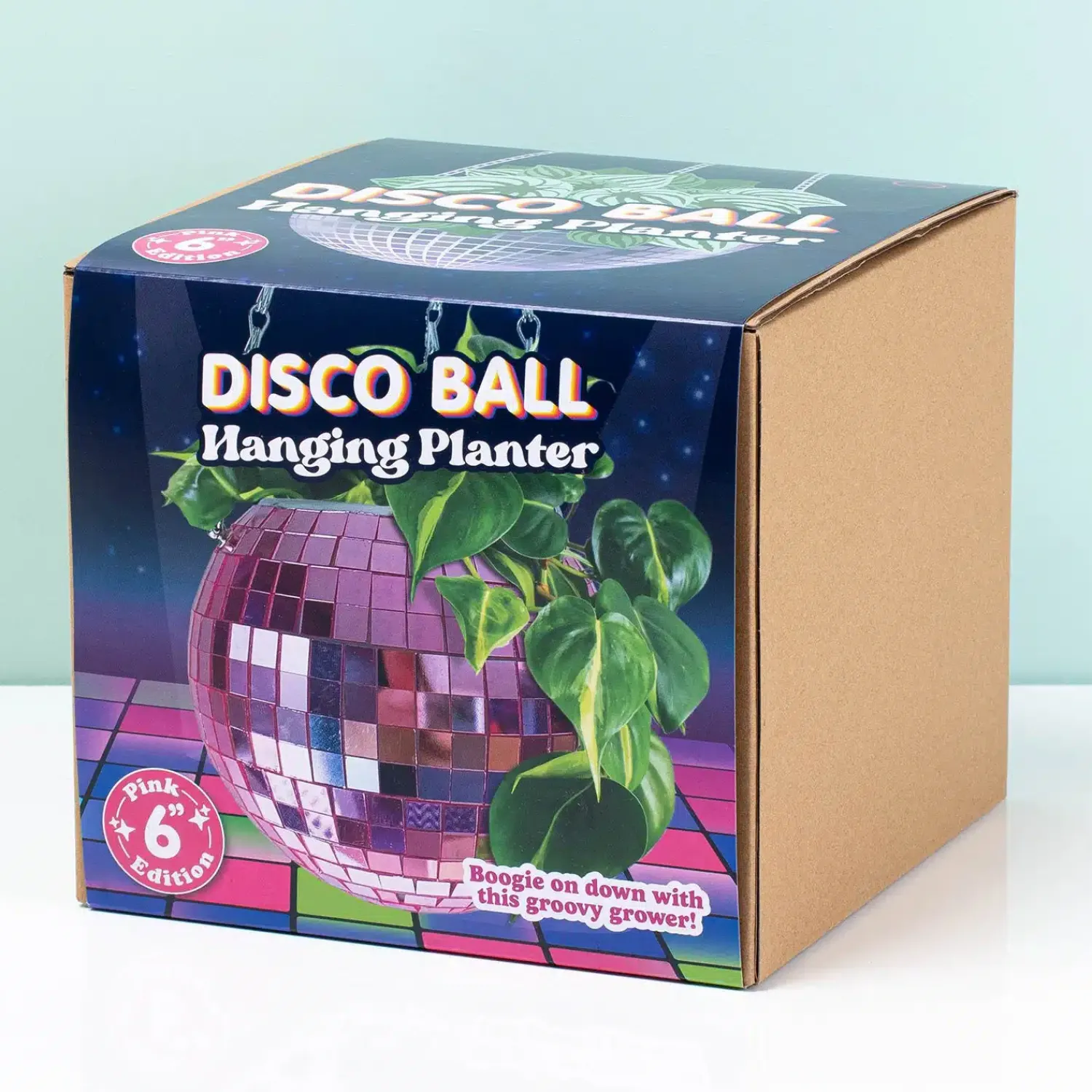 Ditverzinjeniet Bloempotten|Hangende discobal bloempot