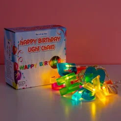 Ditverzinjeniet Verlichting|Happy Birthday lichtslinger