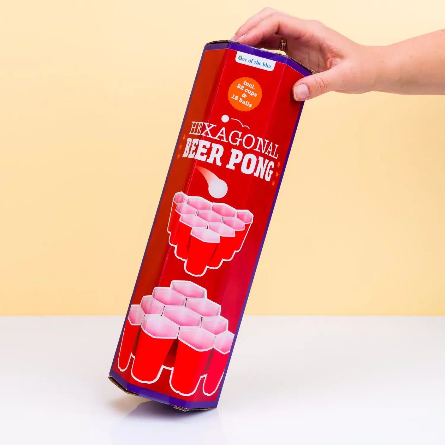 Ditverzinjeniet Drankspelletjes|Hexagon beer pong spel (set van 37)