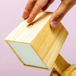 Ditverzinjeniet Verlichting|Houten tafellamp