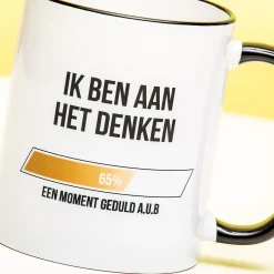 Ditverzinjeniet Mokken & Glazen|Ik ben aan het denken mok