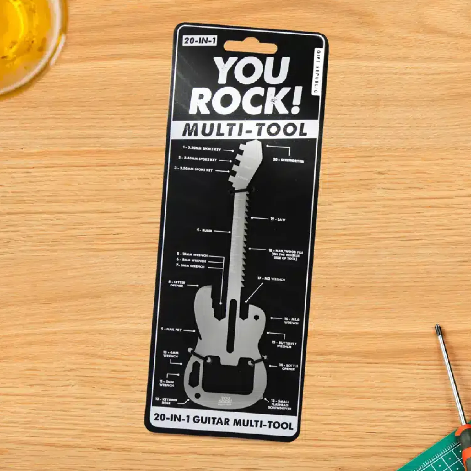 Ditverzinjeniet Multitools|20-in-1 gitaar multitool