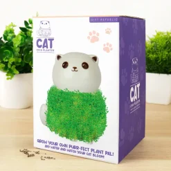 Ditverzinjeniet Bloempotten|Kat bloempot met zaadjes