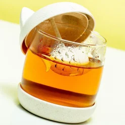 Ditverzinjeniet Thee Eieren|Mokken & Glazen|Kat theekop met infuser