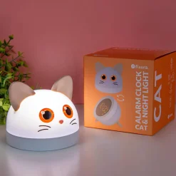 Ditverzinjeniet Verlichting|Klokken En Wekkers|Kat wekker en nachtlampje