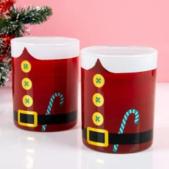 Ditverzinjeniet Mokken & Glazen|Kerstman whiskeyglas (set van 2)