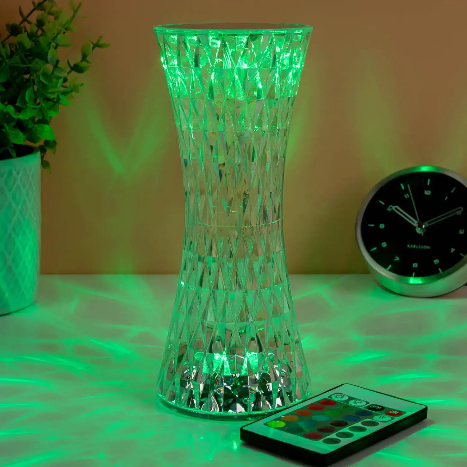 Ditverzinjeniet Verlichting|Kristallook ledlamp met gekleurde verlichting