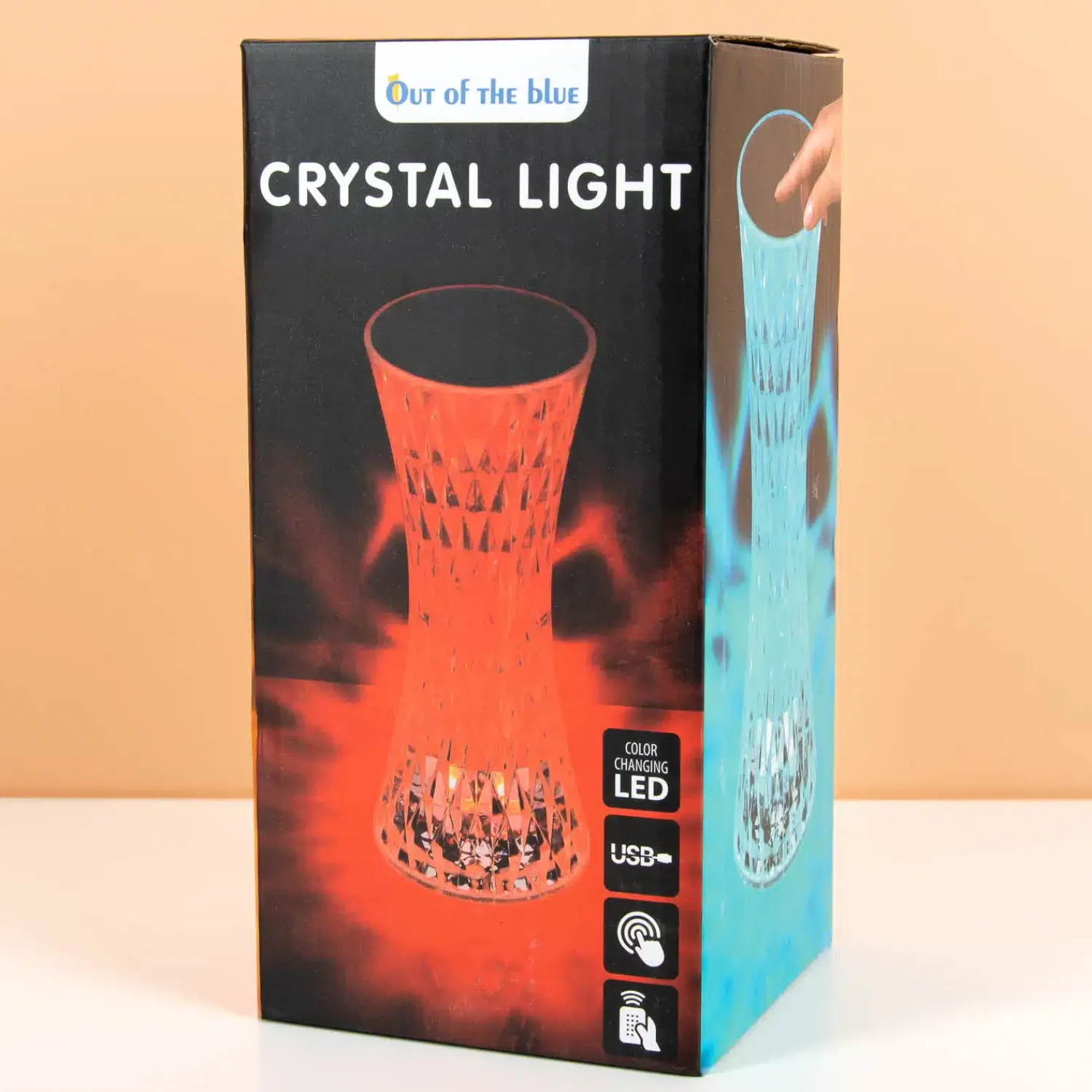 Ditverzinjeniet Verlichting|Kristallook ledlamp met gekleurde verlichting