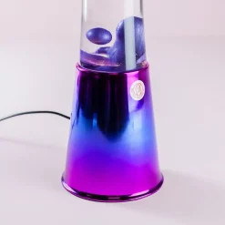 Ditverzinjeniet Verlichting|Lavalampen|Lavalamp iriserend met metallic paarse lava