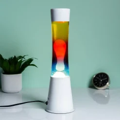 Ditverzinjeniet Verlichting|Lavalampen|Lavalamp wit met drie kleuren vloeistof